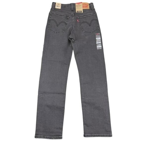 NWT LEVI'S Women's Wedgie High Rise Straight Leg Jeans Sz 24 Destruction Washed - Picture 3 of 10